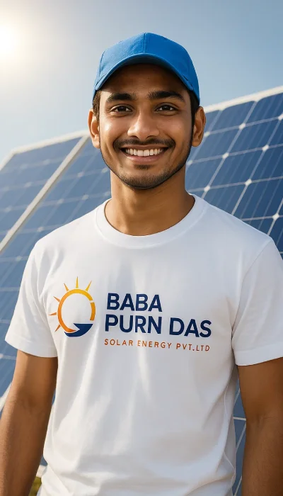Solar installation by Baba Purn Das Solar Energy